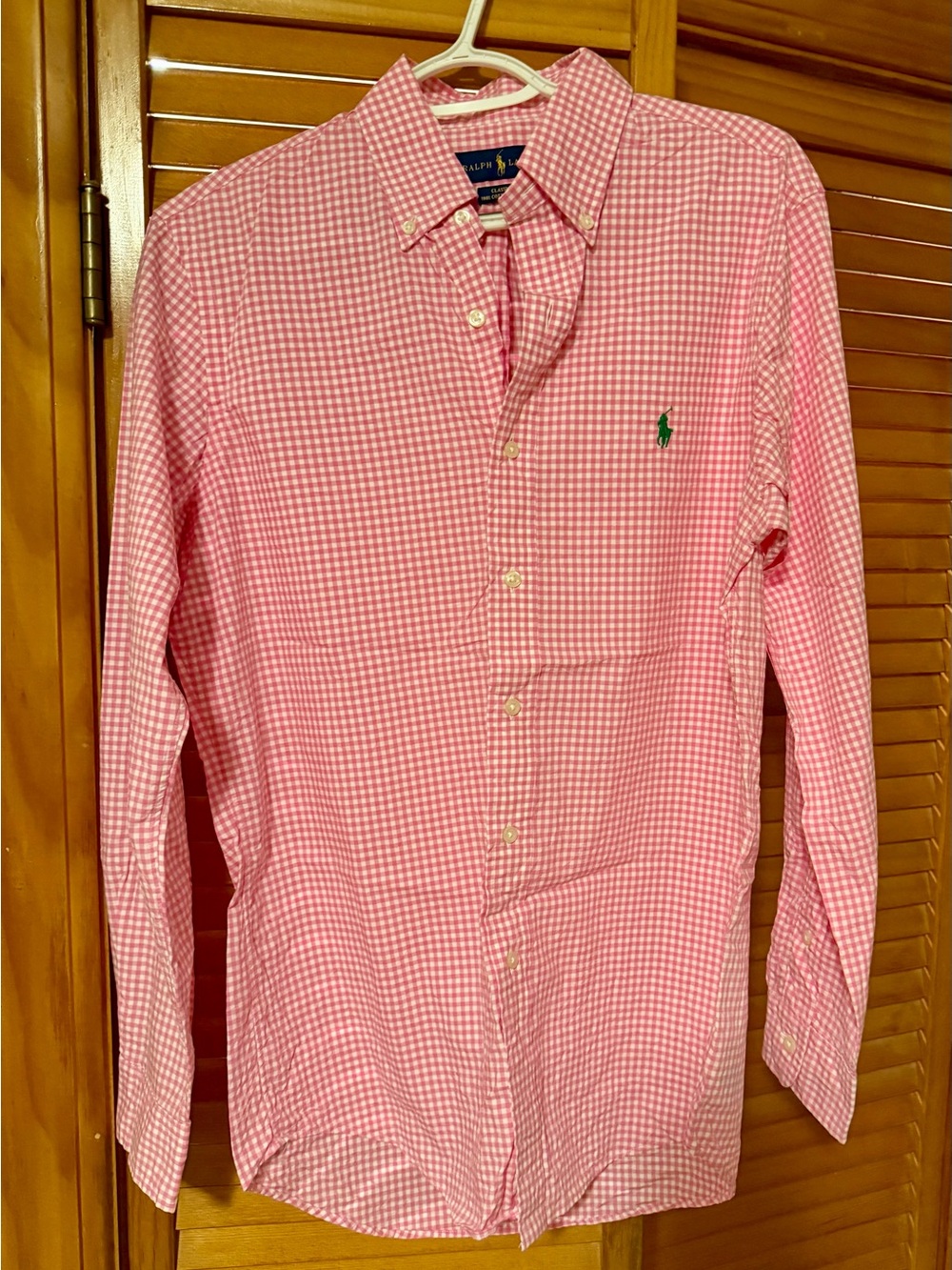 Ralph Lauren Pink Gingham Button-Down Shirt
